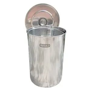 짬통 업소용 잔반통 식당 21리터 두꺼운 음식 음쓰통 스텐