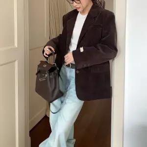 여친 가을 코듀로이 정장 코트 박시핏 자켓 미니멀 BE1