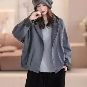 여자 봄 야구 점퍼 잠바 후드 트렌치코트 체크 솔리드 코트 ST1