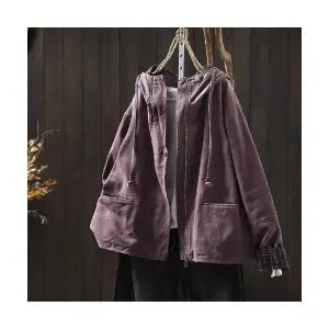 무천도사 여성 여친 잠바 집업야구항공 가을 코트 후드 빈티지 캐주얼 긴팔 트렌치 KKE3