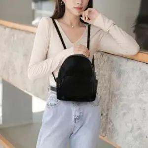 [JED] 미니백팩 패턴 하운드체크 출근 여자 가방 데일리 3color