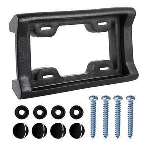 SHMZK 번호판 범퍼 가드, 2.3인치 두께의 EVA 번호판 장착 차량 태그 프레임 프로텍터, 나사 포함, 자동차 SUV 트럭용 헤비 듀티 전면 범퍼 보호 번호판 홀더