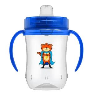 닥터 의 마일스톤 손잡이가 달린 소프트 스파우트 시피 컵 BPA 프리 블루