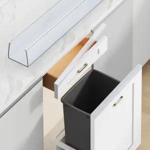 8인치 캐비닛 도어 프로텍터 슬립온 플라스틱 엣지 가드 마모 갈라짐 변색을 방지하는 얇고 투명한 범퍼