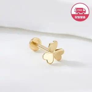 [비앤비골드] 당일발송 14K 하트 플라워 인터널 라블렛 피어싱 한쪽 JAE42476