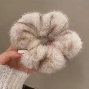 밍크퍼 머리끈 두꺼운머리끈 심플한머리끈 머리끈세트