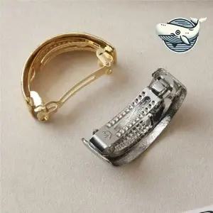 여성 고급 자동 헤어핀 포니테일 스타일리시 꽃핀 실핀 헤어집게