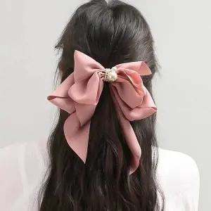 진주 헤어핀 헤어집게핀 진주헤어집게핀 나비헤어핀