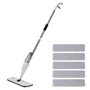 투웨이퀵 스프레이 밀대 걸레 + 극세사 패드 걸레 5개 1세트 Q146