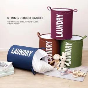 다용도 원형바스켓 장난감 분리수거 수납함 빨래통