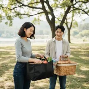 [하프클럽/]가방 차량용 보관 자동차트렁크정리함 파우치