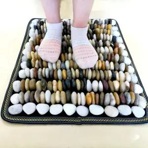 지압판 자갈 지압매트 천연 돌 지압기 발매트 지압돌 발마사지