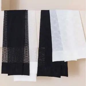 무지디자인니삭스 여자 시스루 패턴 니삭스 무릎 양말 여학생 교복 코디