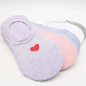 하트 시스루 페이크삭스 국산양말 3켤레 묶음