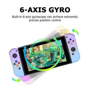 o 호환 Switch/OLED/Lite 컨트롤러 용 호환 Joycons 게임 패드 진동 Trubo  업 기능이 Bluetooth 무선 조이