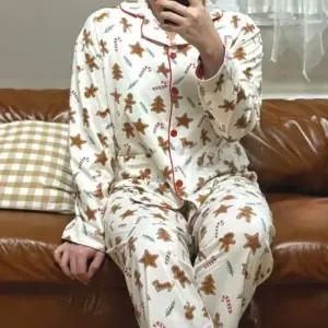 여성잠옷세트 여성 크리스마스 잠옷 홈웨어 상의 바지 파자마 세트