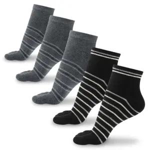 남성 순면 링글 발가락 양말 단목 5켤레