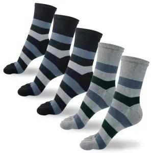 남성 순면 링글 발가락 양말 장목 5켤레