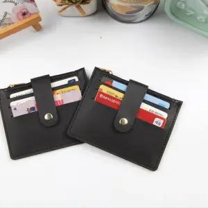 가로 신분증 신용카드지갑 명함 1P 블랙 3포켓 가죽 가죽지갑 신분증지갑 카드보관지갑