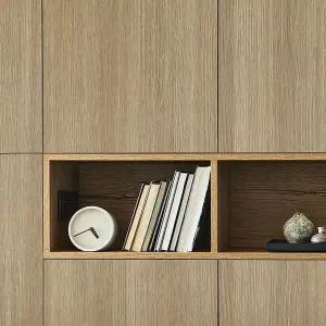 두꺼운벽지 셀프 DIY 브라운 깔끔한 나무시트지 내추럴