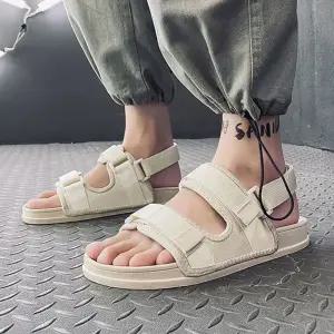 남성 2컬러 버클 스트랩 캐주얼 샌들캐주알 스포츠 남자 신발 슈즈 패션 데일리 썸머 스샌들