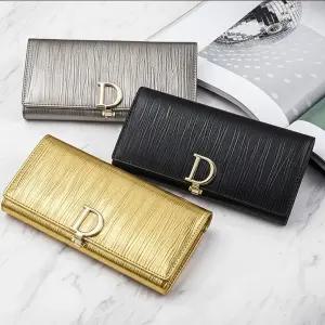 3color 물결 엠보 메탈릭 진주펄 소가죽 이니셜 장지갑돈지갑 지폐 미니백 소형파우치 가죽손 손지갑 수납