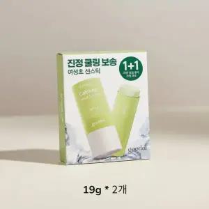 구달 맑은 어성초 진정 쿨링 선스틱 19g 1+1 기획