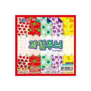 종이나라색 과일무늬색 20매 (20개입)색 무늬색 색종이 접기