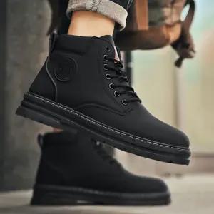 트랜디 베이직 스타일 남성 데일리 키높이 워커부츠 남자첼시 높이 방한화 안전화 바이크 앵글 캐주얼구두