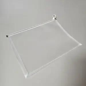 스탠드 클리어 지퍼 파일 투명 포켓 파우치 A4 클리어파일 포켓파우치 투명포켓파우치