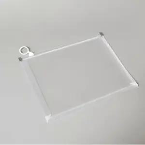 스탠드 클리어 지퍼 파일 투명 포켓 파우치 A5 클리어파일 포켓파우치 투명포켓파우치