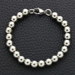 [하프클럽/]남성여성공용 팔목팔찌 골드 매력 볼팔찌 8mm