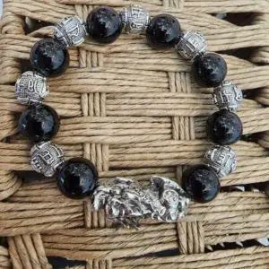 [하프클럽/]불교 재물운 염주팔찌 한국 전통 실버 매력