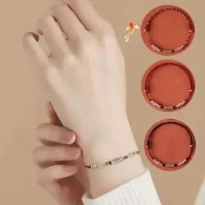 [하프클럽/]s925 커플팔찌 은 메달 행운물고기 소원성취 답례