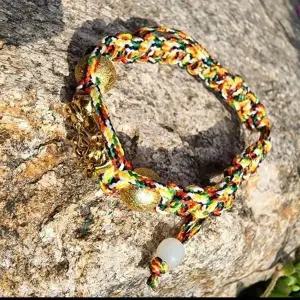 [하프클럽/]재물부는 오색실 비휴팔찌 행운 소원 풍수소품 팔찌