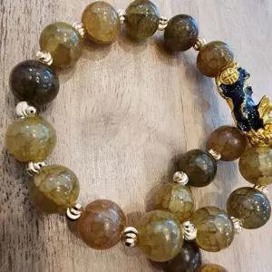 [하프클럽/]돈운 염주 팔찌 재물 운 온도 변화 염주 불교 팔찌