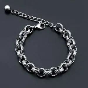 [하프클럽/]써지컬스틸 남녀공용 팔찌 빈티지 강렬 체인 남자