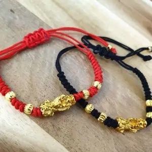 [하프클럽/]재물운 커플 팔찌 길이조절 비휴 소원 풍수 매력