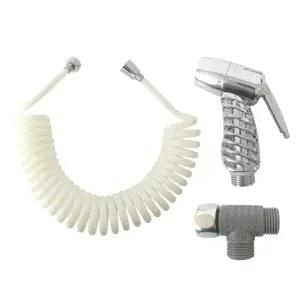 호스 코일 청소용 양변기 스프레이건 수도꼭지 세트 베란다 다용도 [m05CA1E]