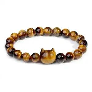 [하프클럽/]부엉이 라피스라줄리 호안석 천연석 소원 행운 팔찌