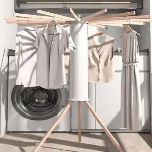 공간활용 세탁 빨래 나무건조대 대형 가정용 건조대