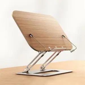 태블릿거치 휴대용 접이식 노트북 태블릿 우드 거치대