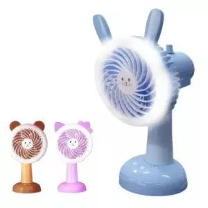 LED 조명 탁상용 미니 선풍기 핸디형