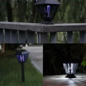 날파리 태양광충전 LED+UV 울브스 해충유인 모기유인기 R01