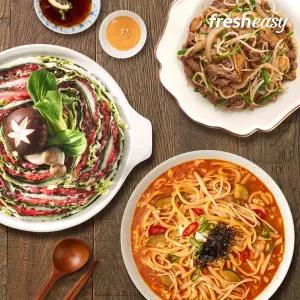 프레시지 집들이 한상 냉장 세트(밀푀유+차돌숙볶음+장칼국수)