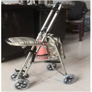 할머니유모차 휴대용 접이식 좌석휠체어 어르신 경량보행기