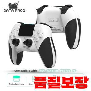 DATA FROG 블루투스 무선 컨트롤러 PS4 게임패드 PC 조이스틱 프로 슬림 콘솔