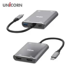 듀얼HDMI컨버터 USB C to HDMI 듀얼 트리플모니터 컨버터 PD충전