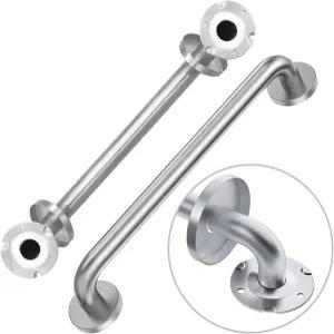 핸디캡 그랩 바 노인용 16인치 샤워 2팩 욕조 및 스테인리스 스틸 ADA 304개 화장실 안전 핸들 장애인용