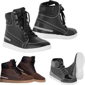 하이브 모토 가죽 모터사이클 슈즈 강화 토 및 힐 모터크로스 부츠 남성용 투어 레이스 미끄럼 방지 고무